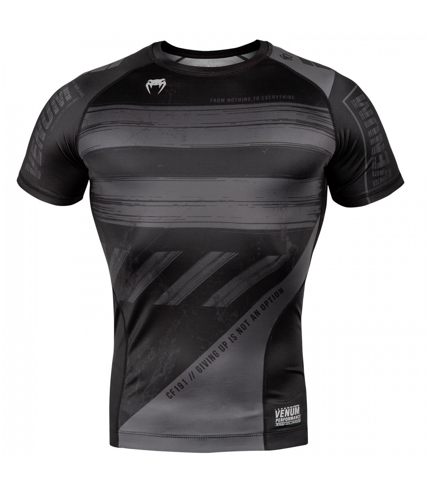 Рашгард - Venum AMRAP Comression T-shirt - Short Sleeves - Black/Grey​